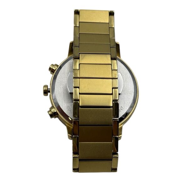 Movado Face Swiss Multi-Color Dial White Museum Concave Dot Gold Ion Plated Band main image 9